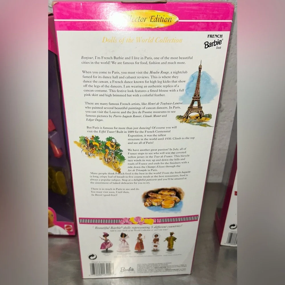 Barbie Collector Edition French Doll - Pink and Purple - Picture 2 of 2